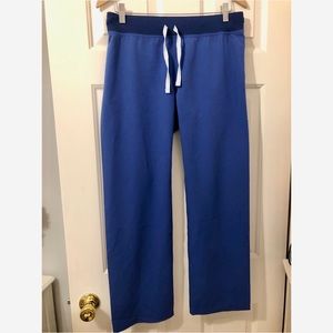 Figs Royal Blue Women's Scrub Pants with Navy Waistband